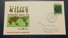 Australia 1975 - ziua femeilor, FDC circulata