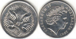 Australia 2004 - 5 cents, circulata