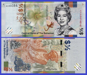Bahamas 2019 - 1/2 dollar, necirculata