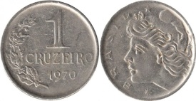 Brazilia 1970 - 1 cruzeiro, circulata