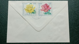 DDR 1972 - trandafiri, serie pe FDC - Img 2