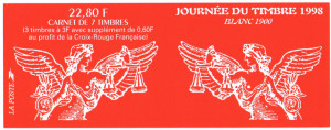 Franta 1998 - ziua marcii postale, 3 serii neuzate in carnet filatelic - Img 2