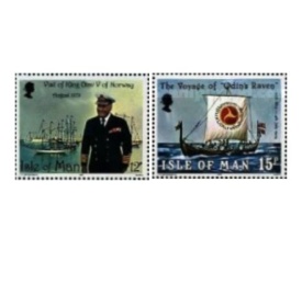 Isle of Man 1980 - vizita regelui in Norvegia, serie neuzata
