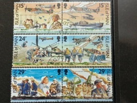 Isle of Man 1990 - 150th w.w.II, serie stampilata