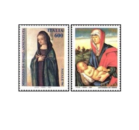 Italia 1994 - Craciun;picturi, serie neuzata