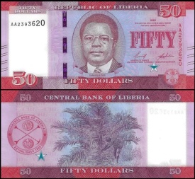 Liberia 2022 - 50 dollars, necirculata