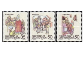 Liechtenstein 1990 - sarbatori de iarna, serie neuzata