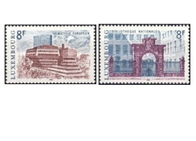 Luxemburg 1981 - cladiri, serie neuzata