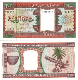 Mauritania 2002 - 200 ouguiya, necirculata