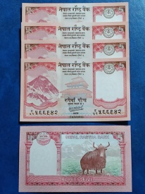 Nepal 2020 - 5 rupees, necirculata (5 bucati)