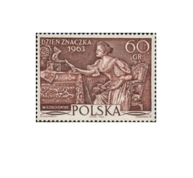 Polonia 1963 - ziua marcii postale, neuzata