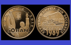 Romania 2019 - 50 bani, 30th Revolutie, circulata