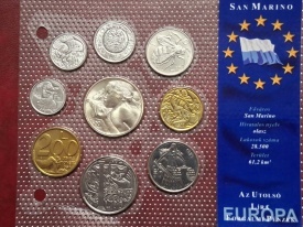 San Marino 1973-91 - set monede necirculate