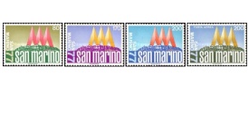 San Marino 1977 - expo filatelic, serie neuzata