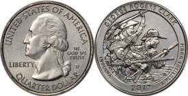 SUA 2017D - 25 cents, necirculata - Parcul National George Rogers Clark