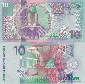 Surinam 2000 - 10 gulden, necirculata