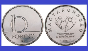 Ungaria 2020 - 10 forint - comemorativ, Omagiu eroilor de urgență