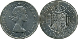 Anglia 1966 - ½ crown, circulata