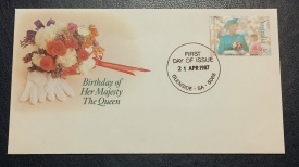 Australia 1987 - ziua de nastere a Reginei, FDC