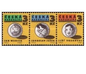Cehia 1995 - fondatori teatrului liber, serie neuzata