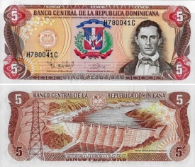 Dominica 1997 - 5 pesos, aUNC