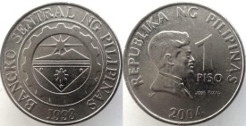 Filipine 2014 - 1 piso, circulata
