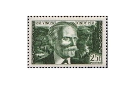 Franta 1951 - Vincent d'Indy compozitor, neuzata