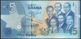 Ghana 2015 - 5 cedis, necirculata