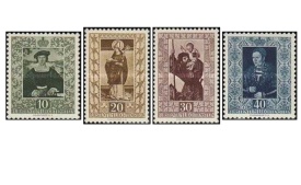Liechtenstein 1953 - picturi, serie neuzata