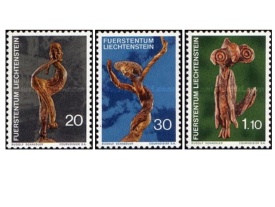 Liechtenstein 1972 - sculpturi din lemn, serie neuzata