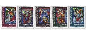 Luxemburg 1972 - Craciun, serie neuzata