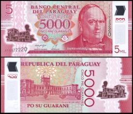 Paraguay 2022 - 5000 guaranies, necirculata