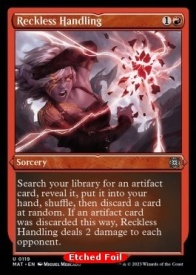Reckless Handling (V.2) - etched FOIL