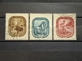 Romania 1955 - Luna padurii, serie stampilata