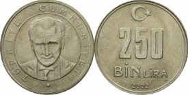 Turcia 2002 - 250.000 lira, circulata