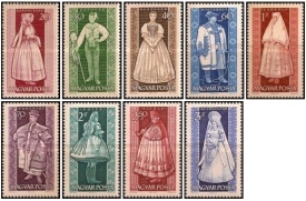 Ungaria 1963 - costume nationale, serie neuzata