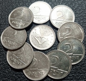 Ungaria 1994-2007 - 2 forint, circulate (10 bucati)