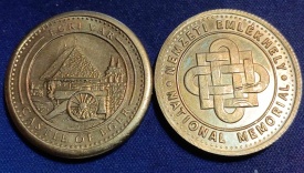 Ungaria 2024 - cetatea Eger, medal aurit - comemorativ