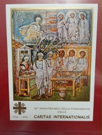 Vatican 1990 - arta, bloc stampilat
