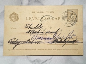 1911 - Tusnad, intreg postal