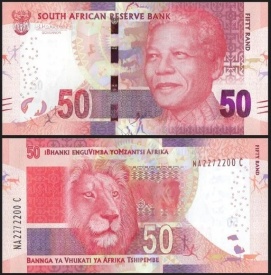 Africa de Sud 2016 - 50 rand, necirculata