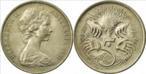 Australia 1981 - 5 cents, circulata
