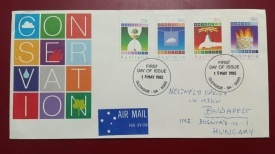 Australia 1985 - Protectia mediului, serie pe FDC circulata