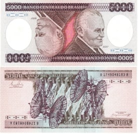 Brazilia 1981 - 5000 cruzeiros, necirculata