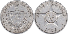 Cuba 1971 - 5 centavos, circulata