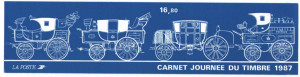 Franta 1987 - ziua marcii postale, 6 neuzate in carnet filatelic - Img 2