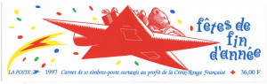 Franta 1997 - crucea rosie, 10 neuzate in carnet filatelic - Img 2