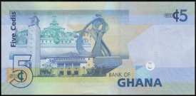 Ghana 2015 - 5 cedis, necirculata - Img 2