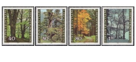 Liechtenstein 1980 - padurea in cele 4 anotimpuri, serie neuzata
