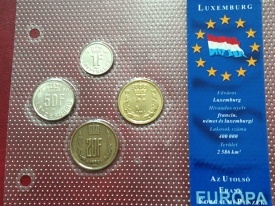 Luxemburg 1982-90 - set complet, monede necirculate